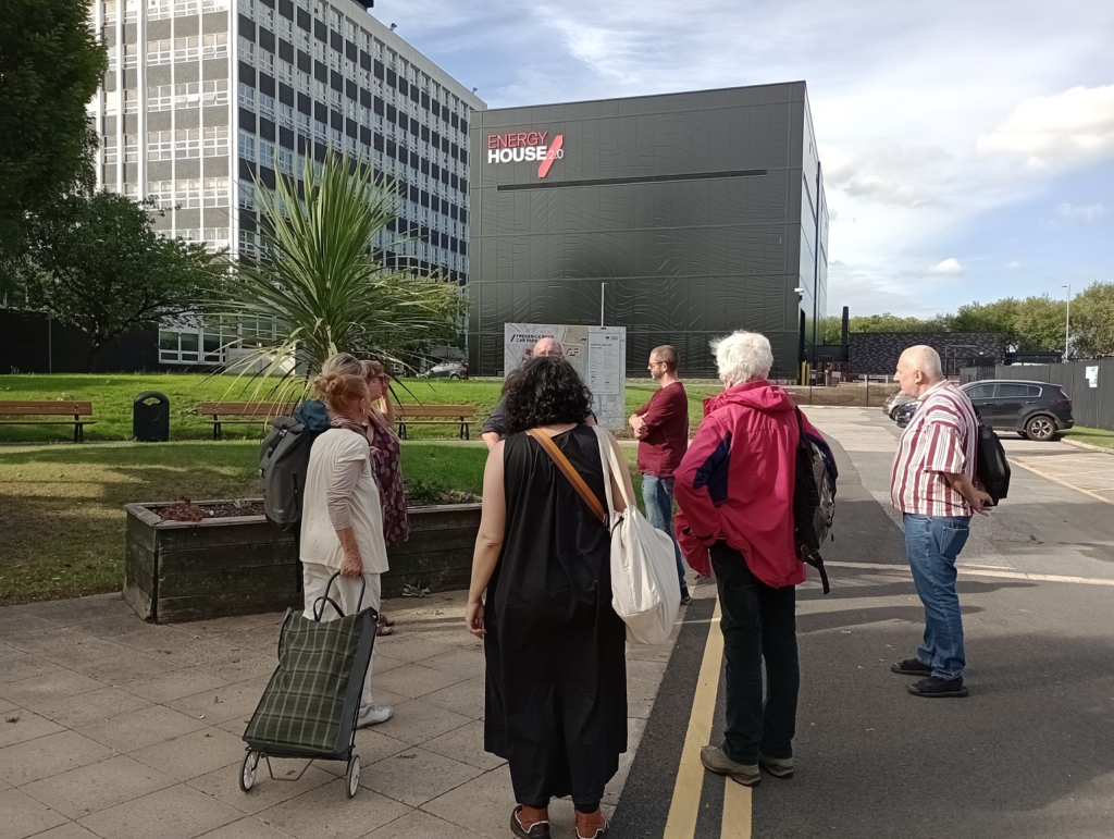 GM Community Led Housing members outside Salford Energy House 2 